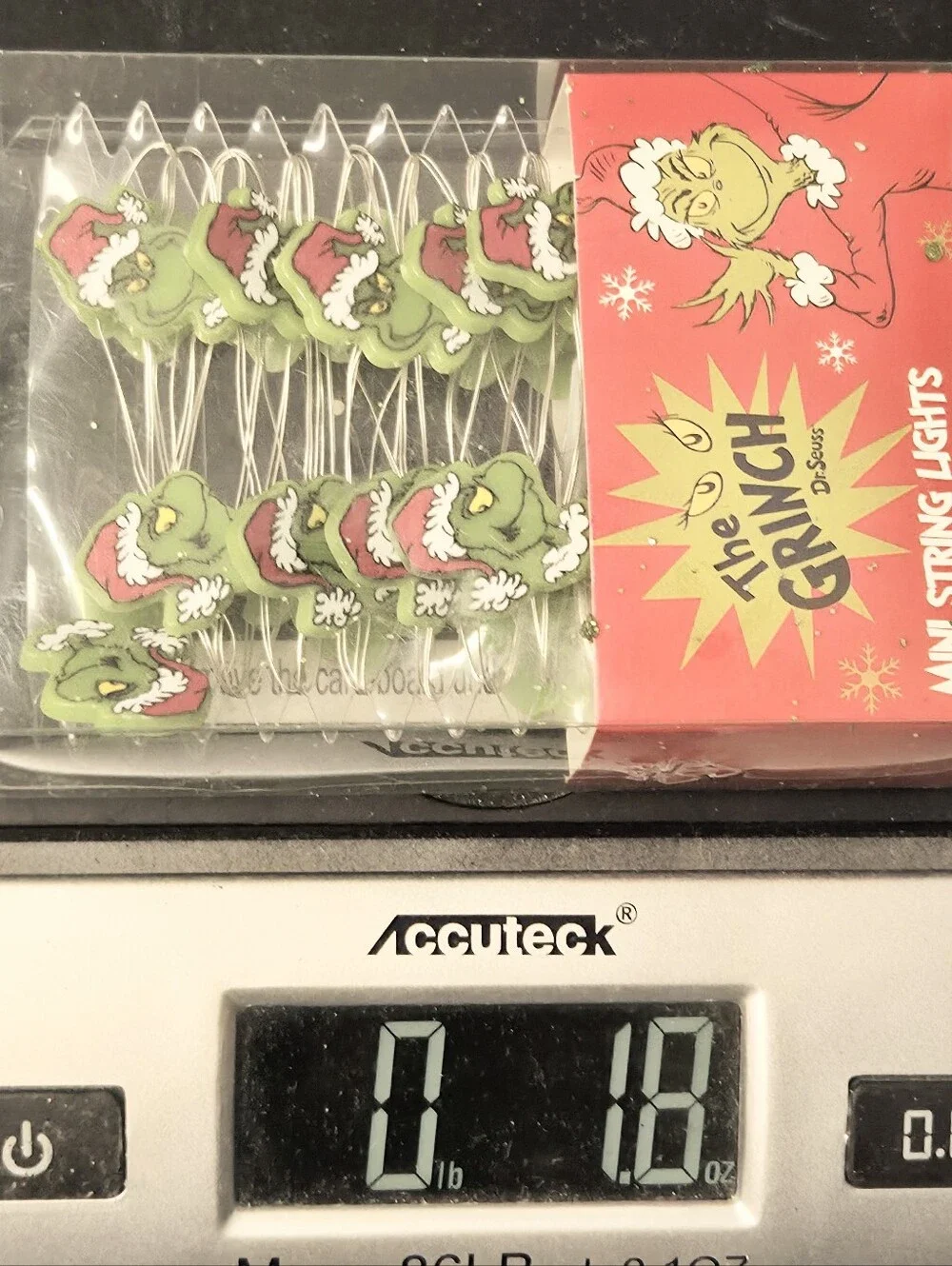Dr Seuss The Grinch Who Stole Christmas 20 Count LED Micro String Light Set